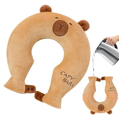 U-Shaped Neck Hot Water Bottle with Cute Design