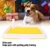 Small Dog Toilet Tray with High Splash Guard, Yellow view 2