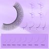 Natuhana 5D U-Shape Lash Extensions, 0.07 mm C/D Curl, Premade Volume Fans, Black, 9–15 mm view 4