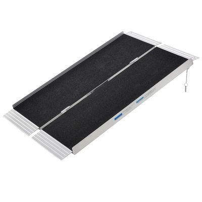 3 ft Foldable Aluminum Wheelchair Ramp for Steps, Curbs & Strollers, 300 kg Capacity