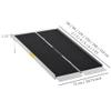 3 ft Foldable Aluminum Wheelchair Ramp for Steps, Curbs & Strollers, 300 kg Capacity view 4