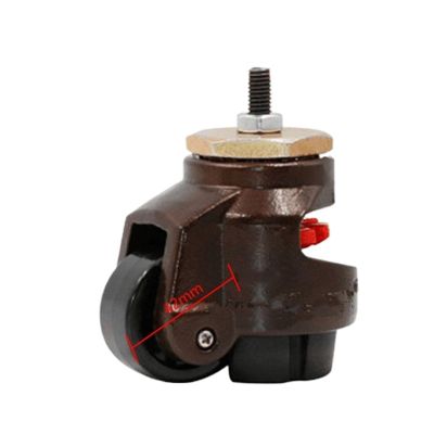 1 pc GD-40F/60F/80F Leveling Adjustment Wheel, Flat Support for Machines and Large Equipment, Industrial Caster (Brown, 80S)
