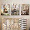 TROYSINC 3-Piece Premium Easter Rabbit Poster Set, Retro Bunny Wall Decor for Kids' Room or Nursery, Unframed (30 x 40 cm) view 1