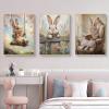 TROYSINC 3-Piece Premium Easter Rabbit Poster Set, Retro Bunny Wall Decor for Kids' Room or Nursery, Unframed (30 x 40 cm) view 2