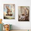 TROYSINC 3-Piece Premium Easter Rabbit Poster Set, Retro Bunny Wall Decor for Kids' Room or Nursery, Unframed (30 x 40 cm) view 4