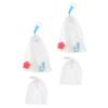 BESTYASH 4-Piece Foaming Soap Bags, PE, for Facial Cleansing and Showering view 1