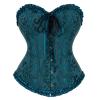 CCHKKDDA Women's Bustier Corset Costume, Black Corset Dress, Dark Red Corsage Top, Pink and Green Options view 1