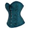 CCHKKDDA Women's Bustier Corset Costume, Black Corset Dress, Dark Red Corsage Top, Pink and Green Options view 3
