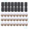 PAMINGONO 200-Piece Silicone Non-Slip Mask Adjusters with Adjustable Design for Skiing and Climbing, Ear Protection Mask Hooks, Black and White view 1