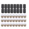 PAMINGONO 200-Piece Silicone Non-Slip Mask Adjusters with Adjustable Design for Skiing and Climbing, Ear Protection Mask Hooks, Black and White view 4