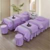 XHEILZOP 4-Piece Massage Table Set for Beauty Salons, Thick Spa Bedding with Bedspread, Massage Table Cover, Pillowcase, and Duvet Cover for Professional Salon Use (C2, 190 × 70 cm) view 1