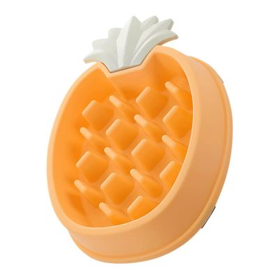 GLEAVI Slow Feed Pet Bowl - Yellow