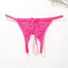 Women's Pearl Massage Sexy Lace Transparent Thong Panties (L) view 2
