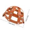 Breathable Horse Muzzle Mask with Muzzle Guard, Leather and Nylon, Brown view 2