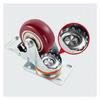 4-Piece 4-Inch Universal Swivel Caster Wheels with Brakes view 3