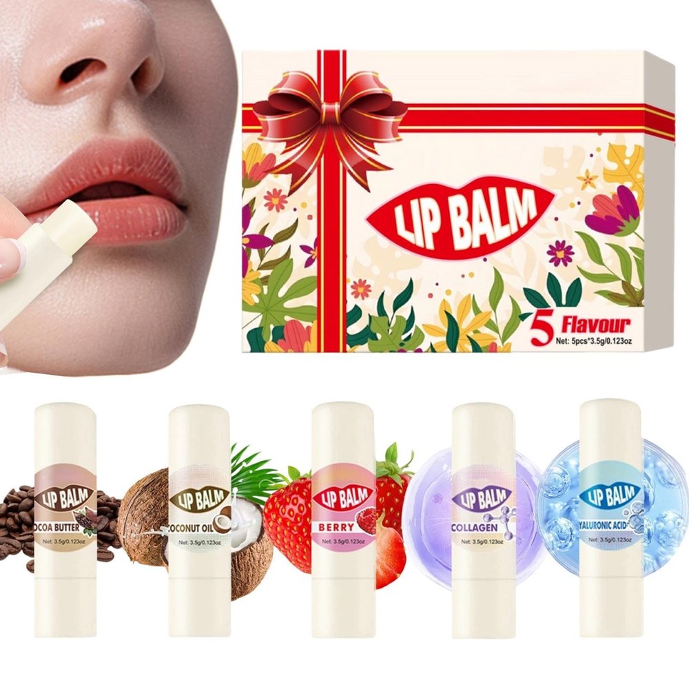 Lip Moisturizer, 5-Pack, Soothing Volumizing Cream