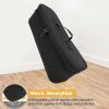 Fockety Hair Dryer Case, Double-Layer Canvas Storage Bag for Hair Styling Tools, Portable Travel Organizer, Waterproof, 15.4 x 5.5 x 5.5 in (Black) view 4
