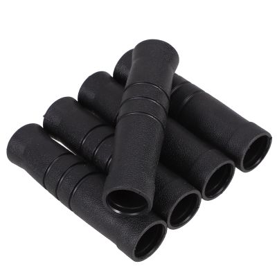 Abaodam 5-Piece Pack Non-Slip PVC Handle Covers for Mountain Bikes and Wheelchairs, Universal Fit, Easy Installation, Black and Durable