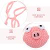 Hand-Crocheted Pink Wool Yarn Winter Nose Warmer view 3