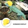 PENIKOKO Funny Reptile Safety Helmet with Cord for Lizards, Snakes, and Crawlers - Yellow Simulation Helmet for Pets view 3
