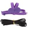 Tnfeeon Adjustable Purple Bird Harness Leash for Parrots (M) view 4