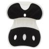 Drfeify Lumbar Support Cushion, Ergonomic Backrest with Petal Design for Spine Alignment and Posture Correction in Office Chair or Car Seat (Black) view 1