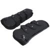 Mavaol 2-Piece PU Neoprene Horse Tendon Boots, Adjustable, Black Front Legs, M view 2