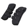 Mavaol 2-Piece PU Neoprene Horse Tendon Boots, Adjustable, Black Front Legs, M view 4