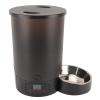Riuulity Automatic Pet Feeder, 3 L, Stainless Steel, Black Single Bowl view 1