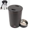 Riuulity Automatic Pet Feeder, 3 L, Stainless Steel, Black Single Bowl view 2