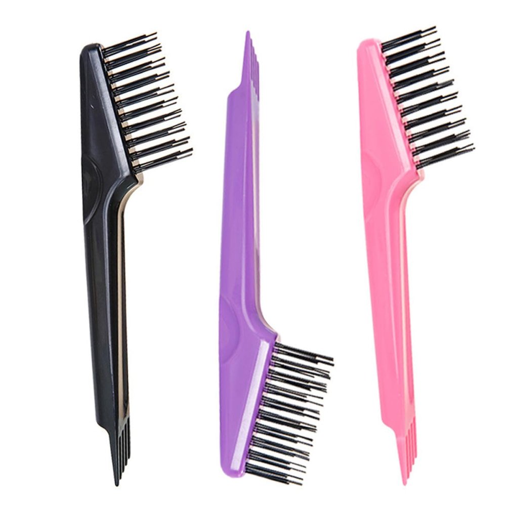 3-Piece Comb Cleaning Brush Set, Plastic and Nylon
