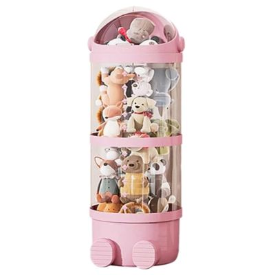 GoldeneAmeisen Vertical Transparent Toy Storage Box