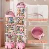 GoldeneAmeisen Vertical Transparent Toy Storage Box view 3