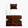 Odot Christmas Toddler Bedding Set, Duvet Cover and Pillowcase, Microfiber, Christmas Mistletoe L, 90 x 190 cm view 2