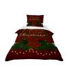 Odot Christmas Toddler Bedding Set, Duvet Cover and Pillowcase, Microfiber, Christmas Mistletoe L, 90 x 190 cm view 3