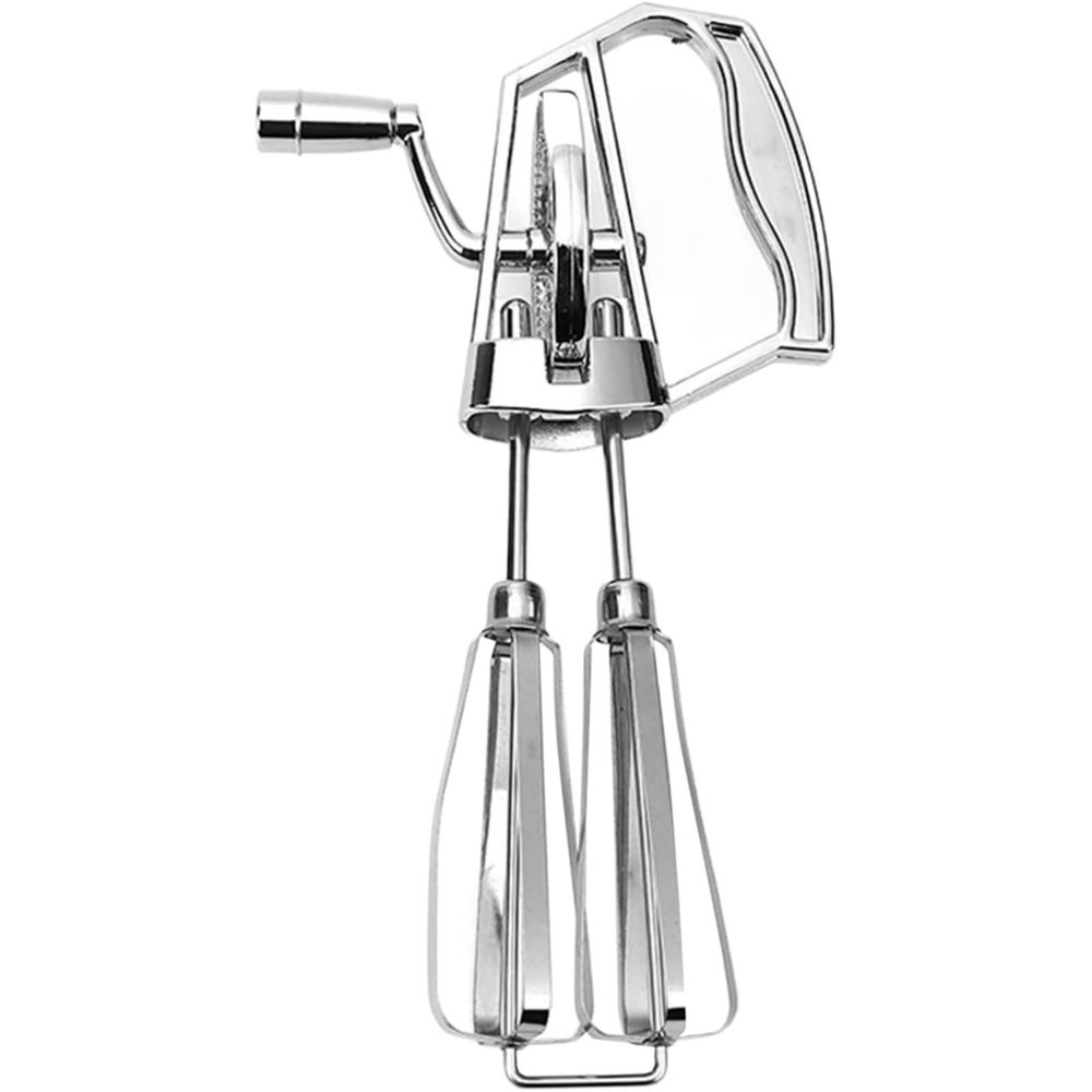 NVOQILIN Manual Stainless Steel Egg Beater with Hand Crank