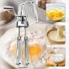 NVOQILIN Manual Stainless Steel Egg Beater with Hand Crank view 2