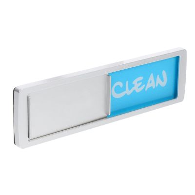 BESPORTBLE Magnetic Clean/Dirty Indicator for Dishwashers and Washing Machines, Flexible Silver Blue-Gray Sign