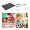 BAZEITFLOW Natural Slate Reptile Basking Platform with Feeding Bowl view 2