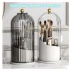 Toothbrush Organizer with Sliding Lid, 360° Rotating, White view 2