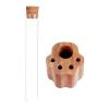 Cat Whisker Holder Cedar Wood Pot view 1