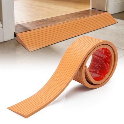 2.5 cm Door Threshold Ramp, 100 x 8 x 2.5 cm, Yellow-Brown