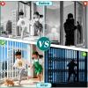 Custom-Fit Folding Aluminum Window Security Grille, Burglar-Resistant Child Safety Barrier for Home, Basement and Nursery (W75 x H120 cm / 30 x 48 in) view 4