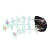 AKLOSIPY Silicone Fish Decorations with Reactive Coral Design for Aquariums - Green view 1