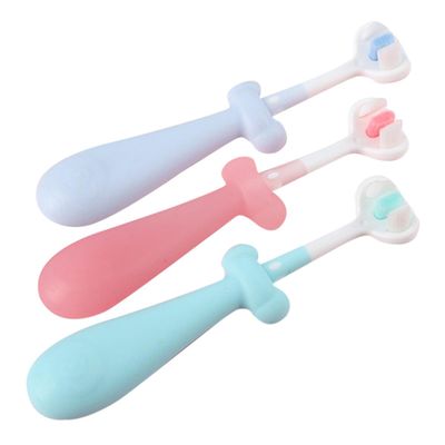 TOYANDONA 3-Pack Baby Toothbrushes for Toddlers, Soft Bristles, Non-Slip Handle