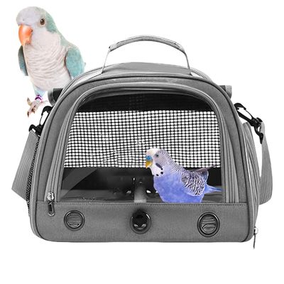 Portable Bird Travel Bag - Breathable Carrier with Zipper