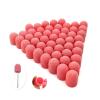 Nail Art Sanding Bands, Caps with Plastic Base and Handle, 10 x 15 mm, 50 pcs (80 Grit) view 3