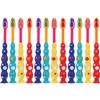 Hoement 12-Piece Children's Toothbrush Set, Soft Bristles, Cartoon Design, Suction-Cup Base view 1