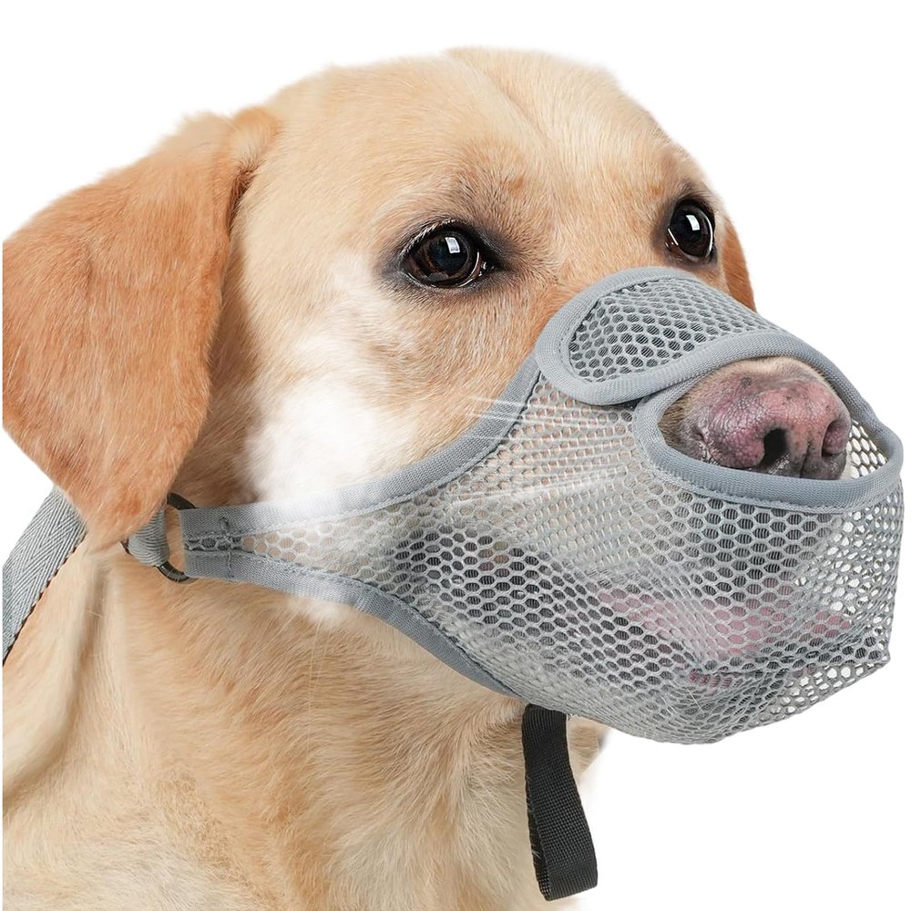 Sollee Dog Muzzle to Help Prevent Barking | Breathable, Washable