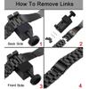 14/16/18/20/22/24 mm Quick-Release Stainless Steel Watch Band with Metal Folding Clasp view 4